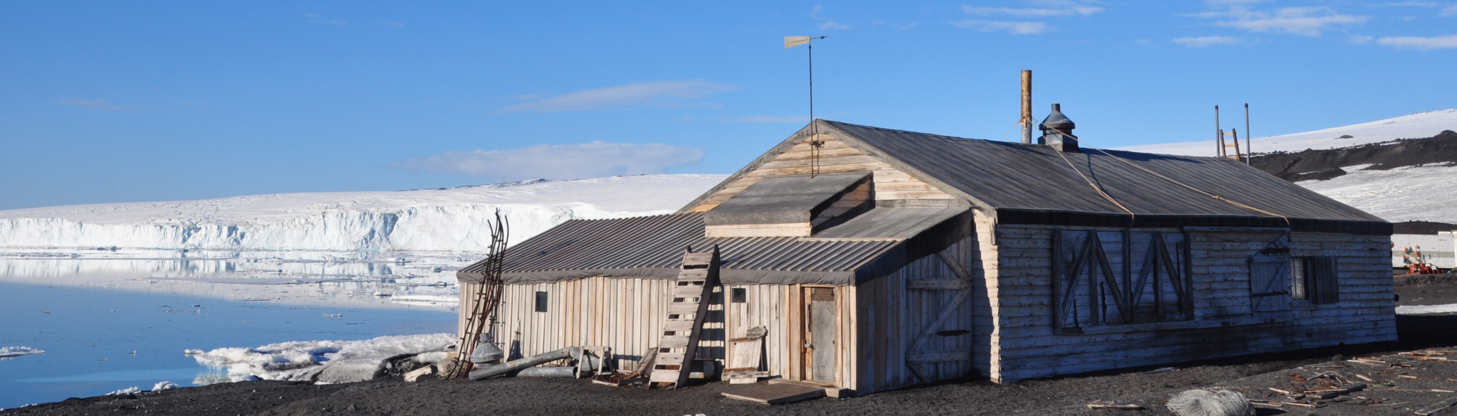 Scott’s Terra Nova hut at Cape Evans. 2013-14. © AHT/Josiah Wagener.