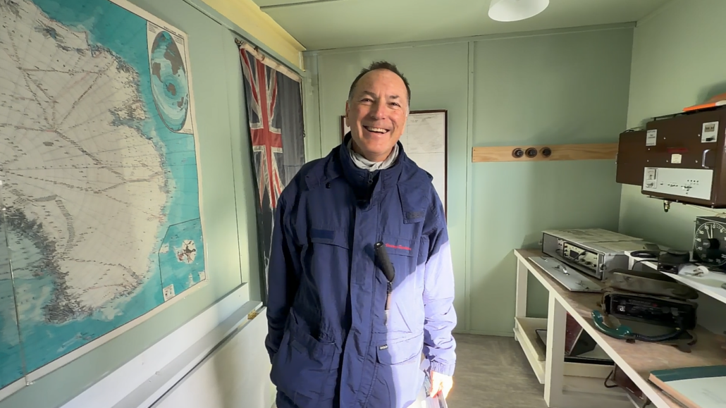 Andrew Kemeny in the TAE Hut Radio Room